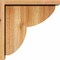 Ekena Millwork Crestline Rough Sawn Corbel w/Backplate, Western Red Cedar, 6"W x 14"D x 14"H COR06X14X14CRE01RWR - alternate 3